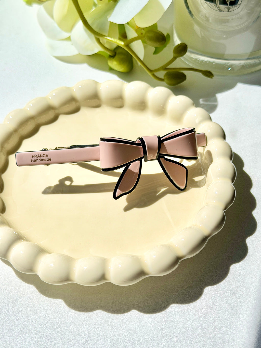 Pink Bow Hair Clip
