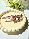 Pink Bow Hair Clip