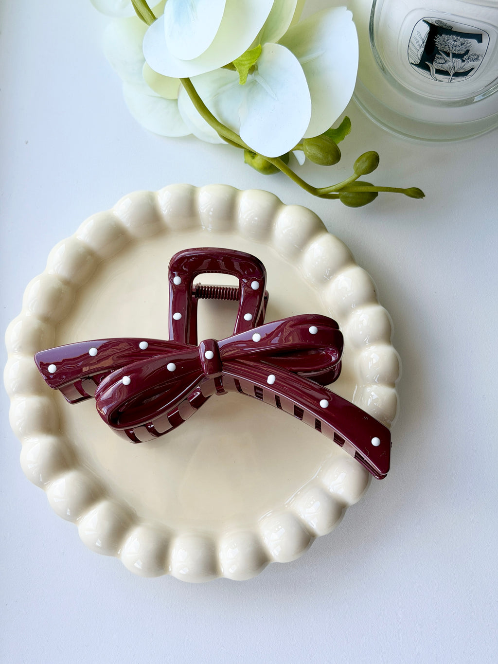 Burgundy Claw Clip Collection