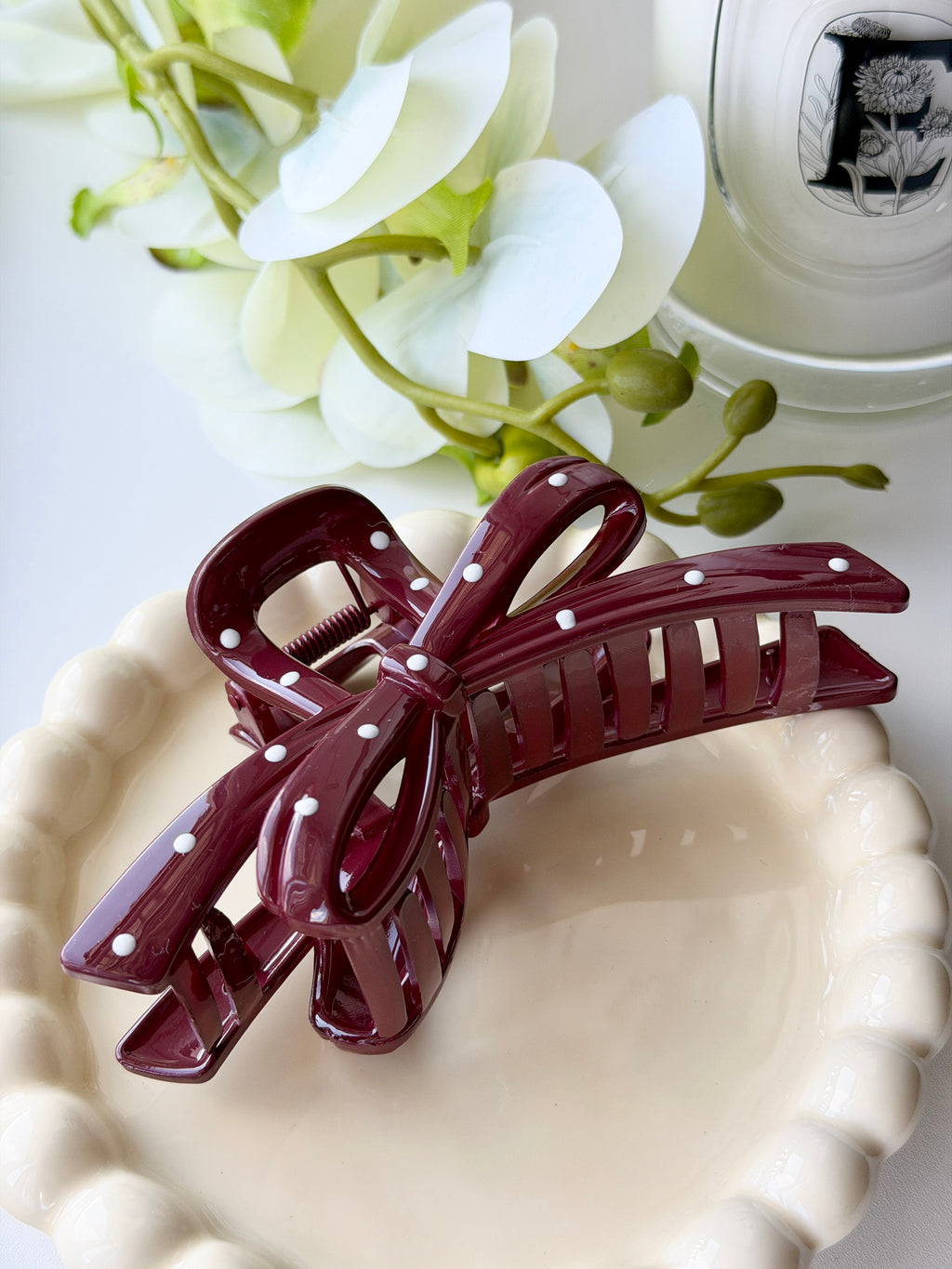 Burgundy Claw Clip Collection