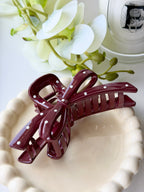 Burgundy Claw Clip Collection