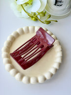 Burgundy Claw Clip Collection