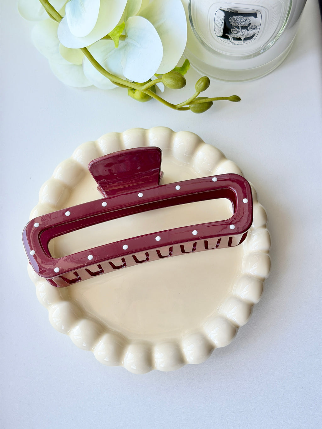 Burgundy Claw Clip Collection
