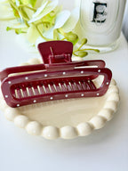 Burgundy Claw Clip Collection