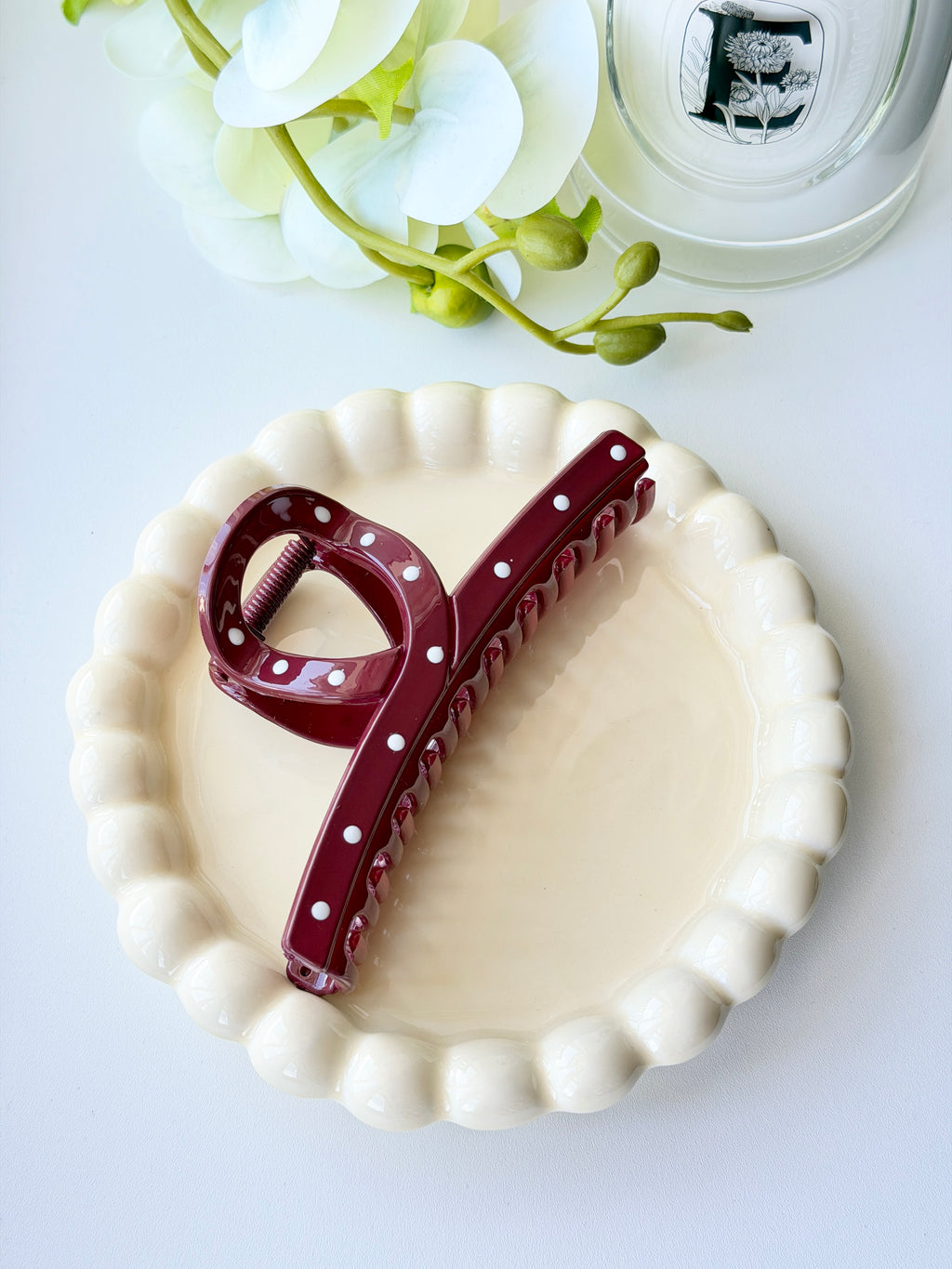 Burgundy Claw Clip Collection