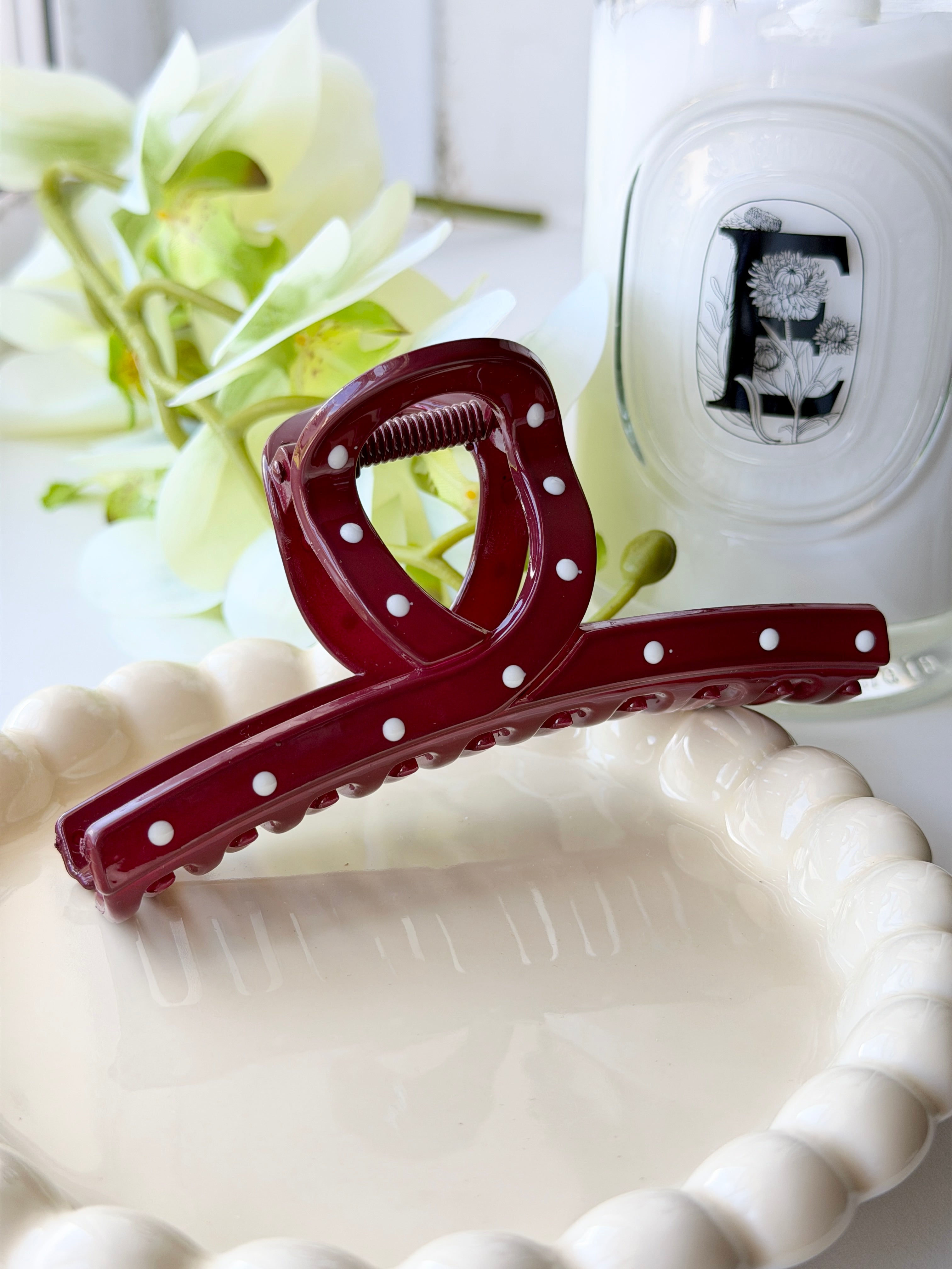 Burgundy Claw Clip Collection