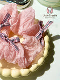 Pink Bow Scrunchie