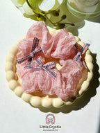 Pink Bow Scrunchie