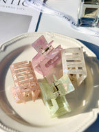 Square Acetate Hair Claw Clip