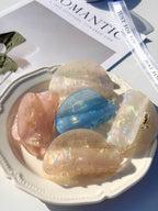 Pearlescent Half Moon Hair Claw Clip