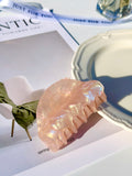 Pearlescent Half Moon Hair Claw Clip