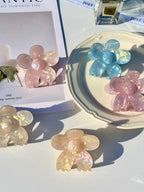 Pearlescent Flower Hair Claw Clip