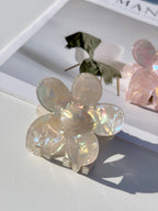 Pearlescent Flower Hair Claw Clip