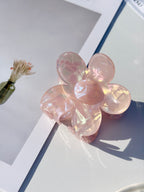 Pearlescent Flower Hair Claw Clip