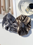 French Satin Ruffle Scrunchie
