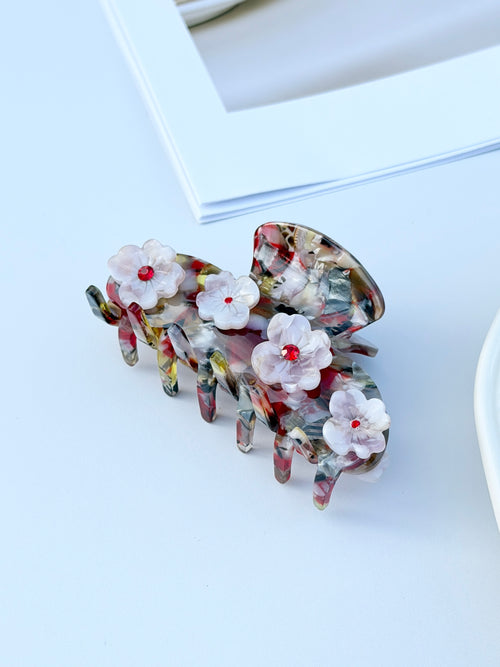 Cherry Blossom Hair Claw Clip