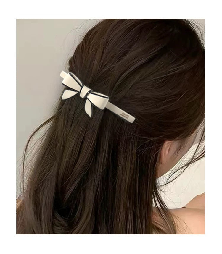 Pink Bow Hair Clip