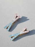 Star Print Y-Shape Duck Bill Hair Clip