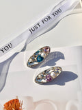 Crystal & Pearl Oval Hair Clip