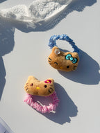 Plush Kitty Cat Scrunchie