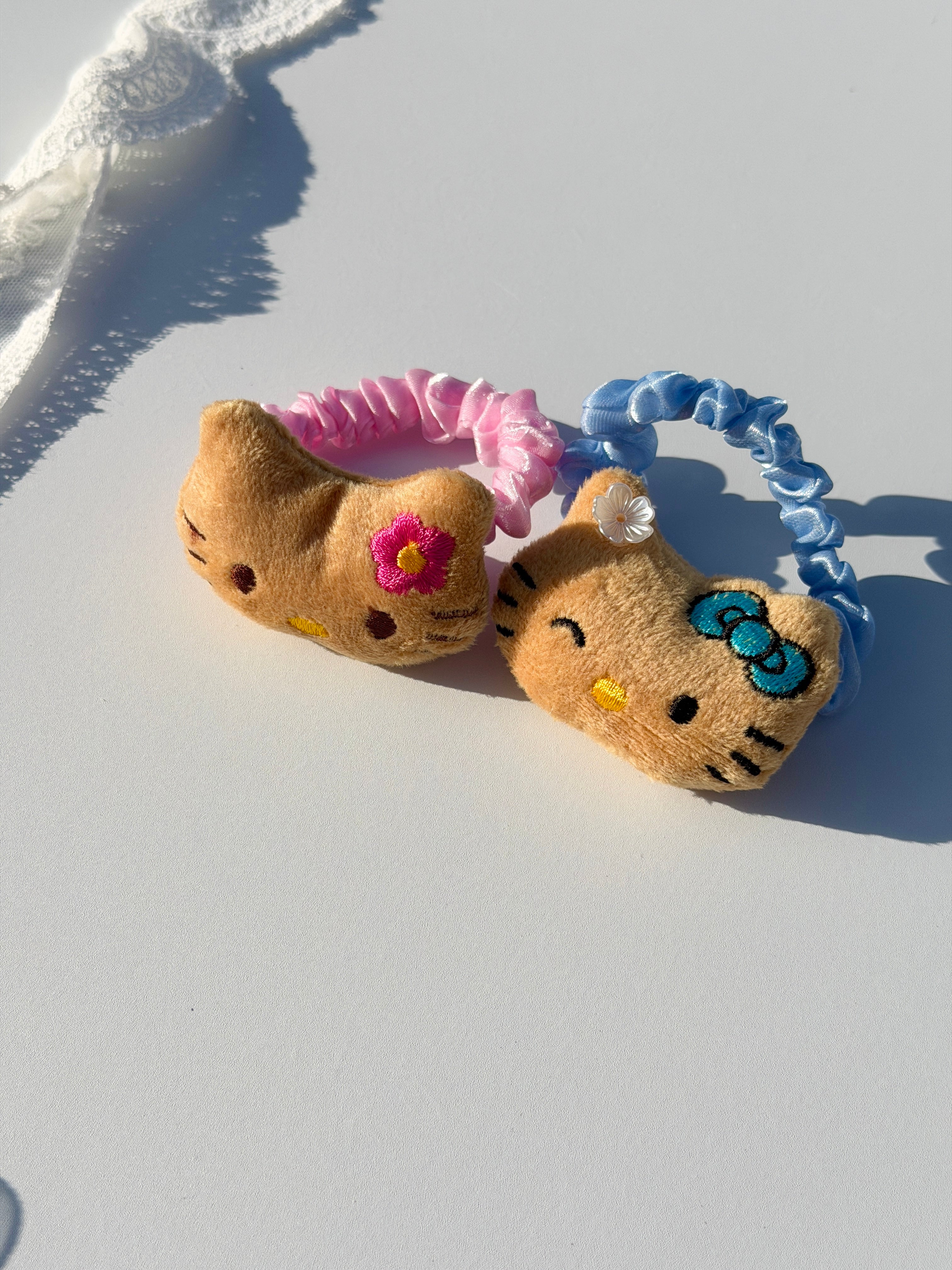 Plush Kitty Cat Scrunchie