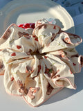 Lovely Bear Heart Print Scrunchie