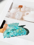 Crystal Sun Embroidered Claw Clip