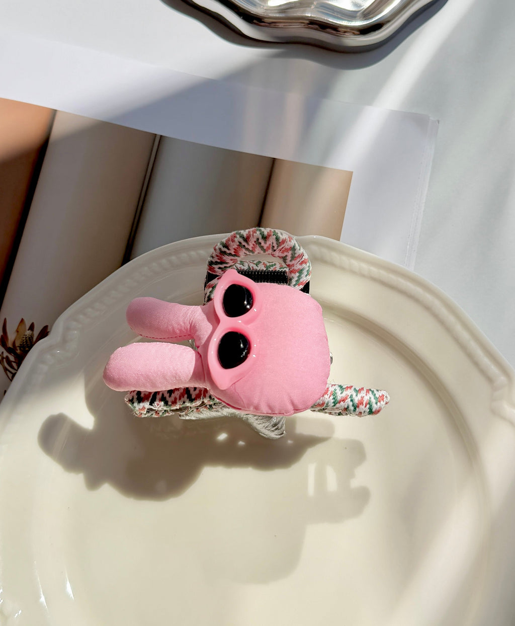 Pink Bunny Hair Clip