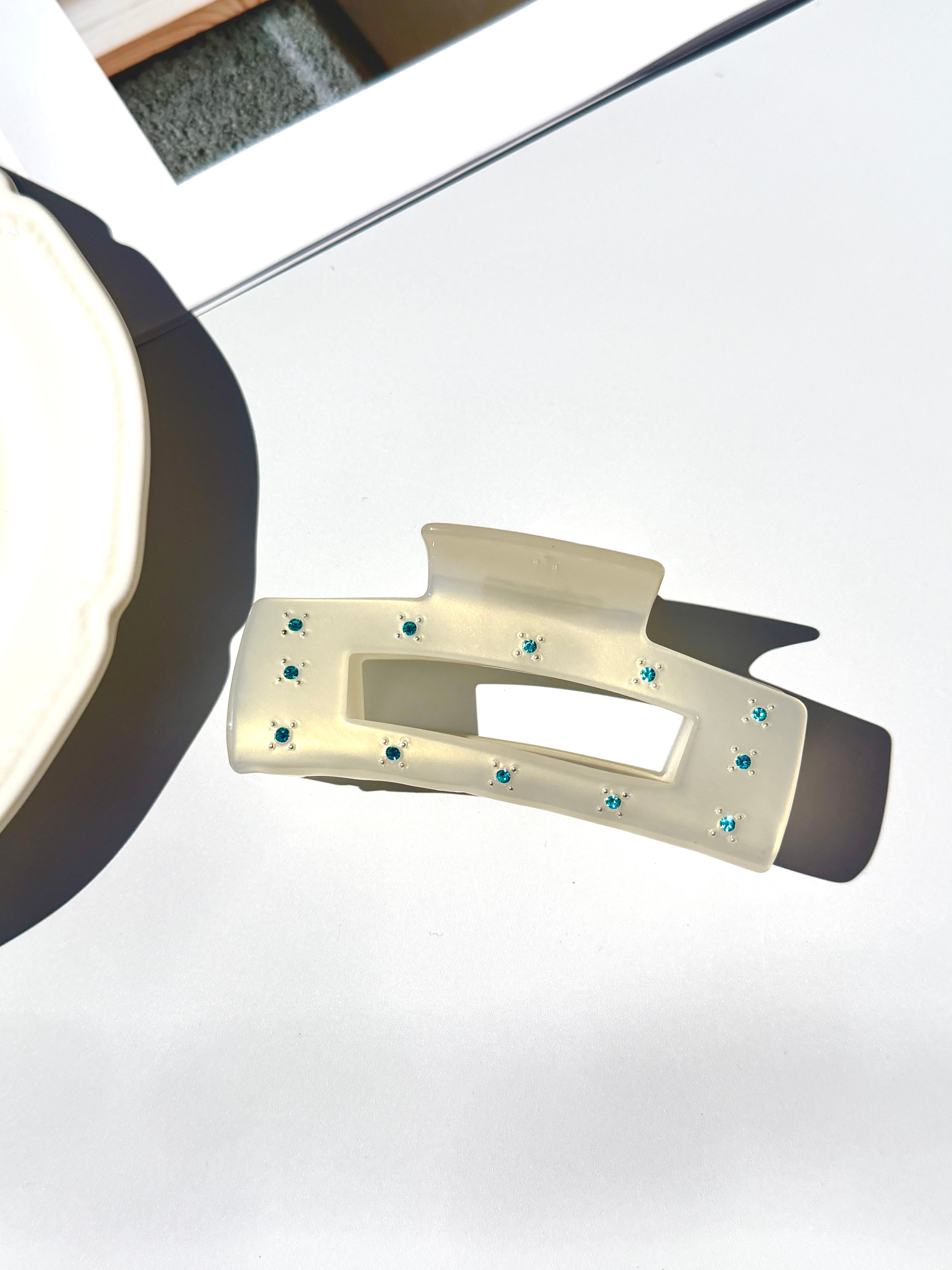 Large Square Acetate Claw Clip