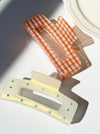 Large Square Acetate Claw Clip