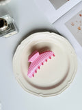 Pink Checkerboard Claw Clip