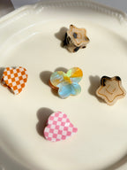 Mini Claw Clips Set – Heart, Flower & Star
