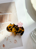 Tortoiseshell Cat Cherry Blossom Claw Clip
