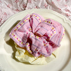 Plaid & Sheer Scrunchie Set