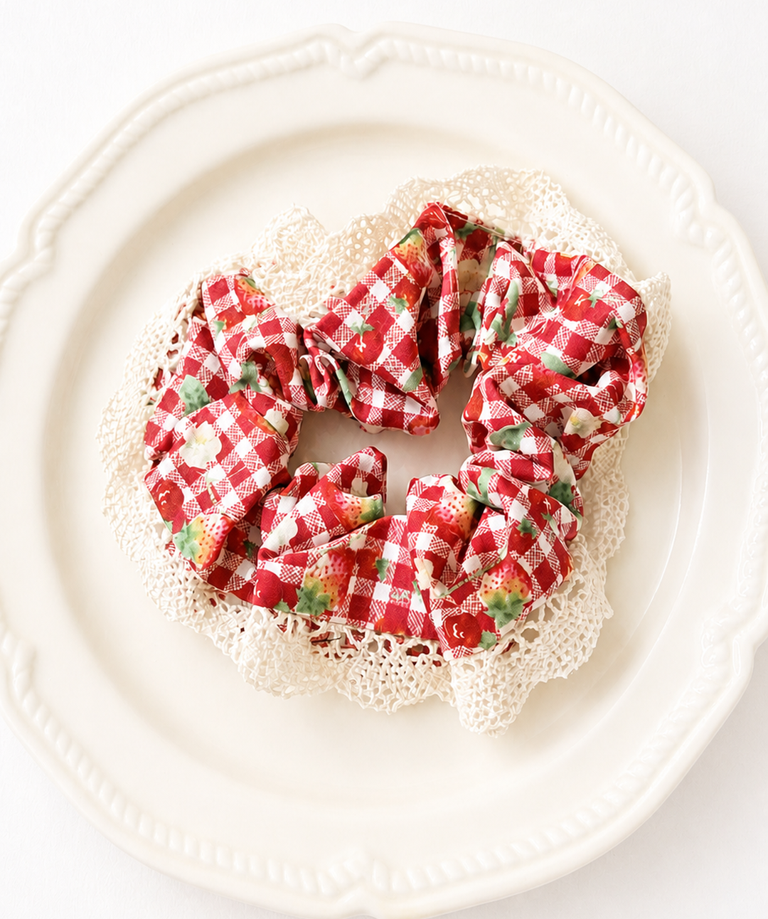 Strawberry Garden Scrunchie