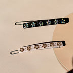 Crystal Flower Hair Clips