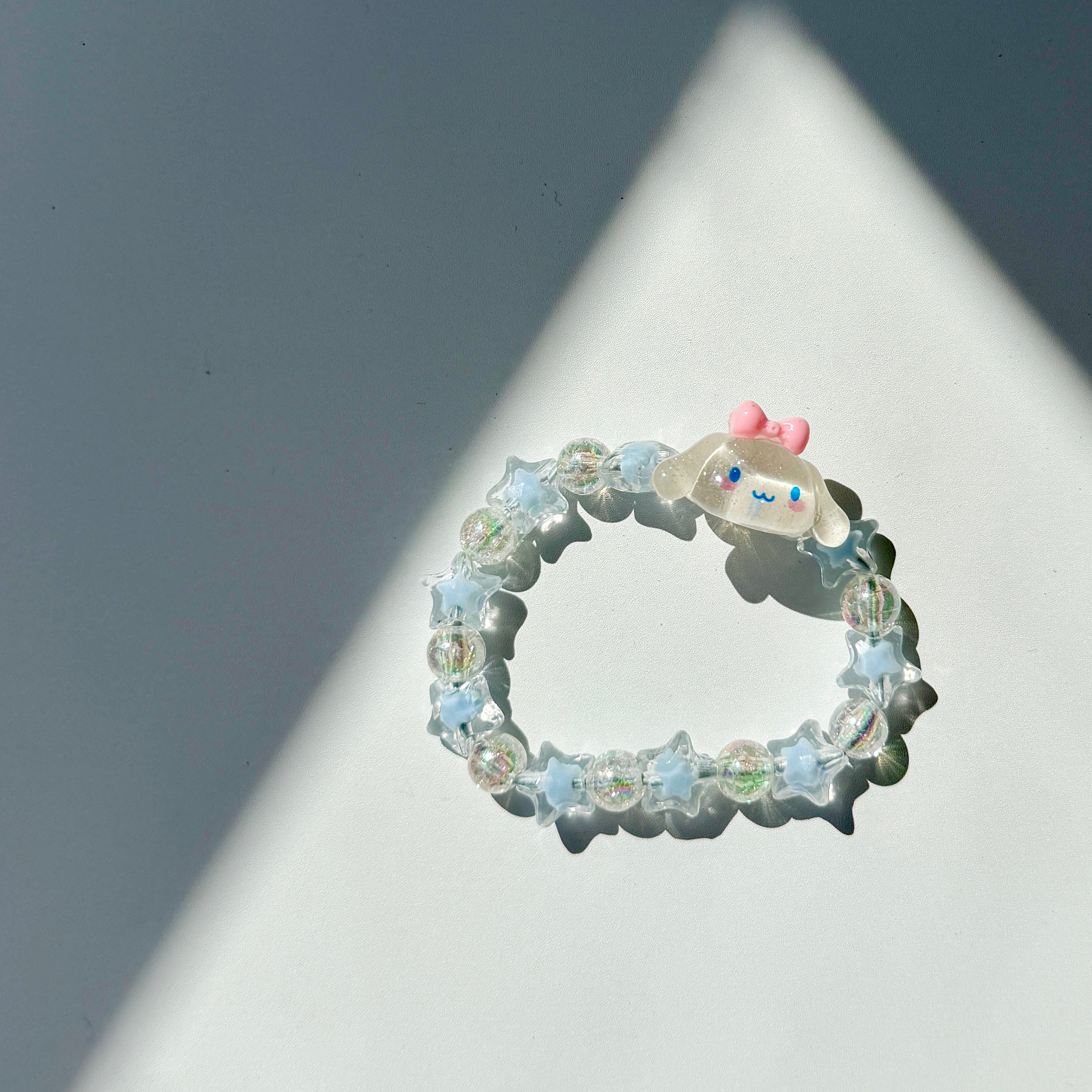 Cute Puppy Charm Star Beaded Bracelet