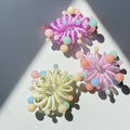 Coil Spring Hair Tie with Candy Beads