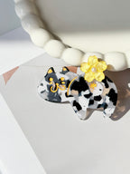 Tortoiseshell Cat Cherry Blossom Claw Clip