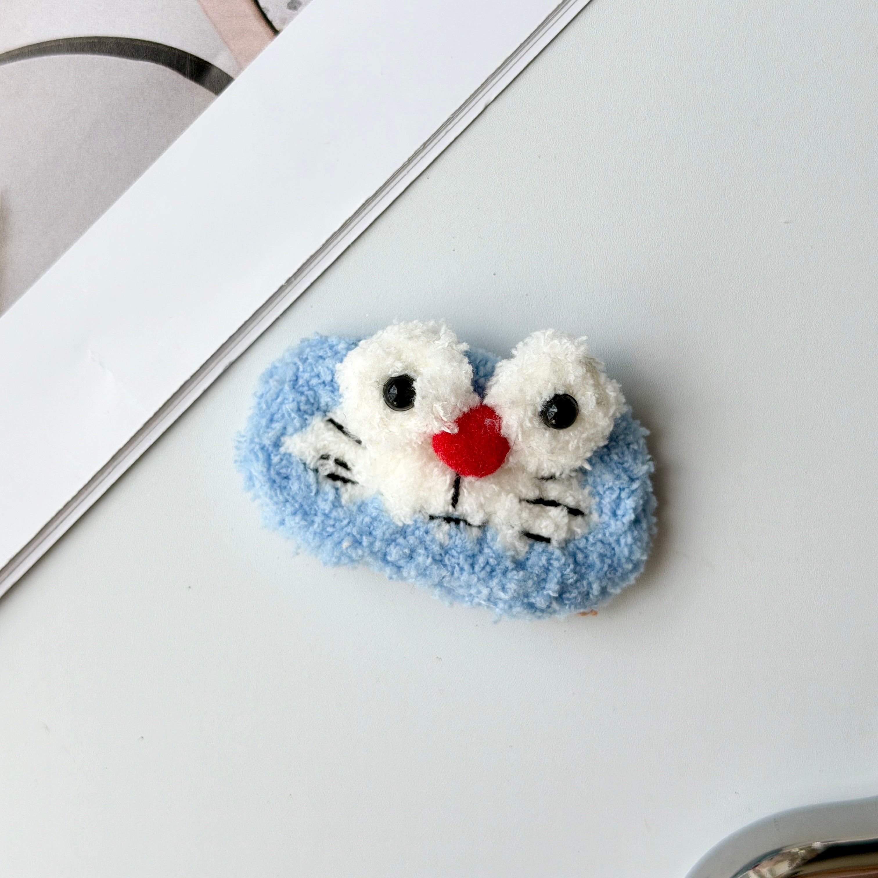 Fluffy Cartoon Cat Hair Clip