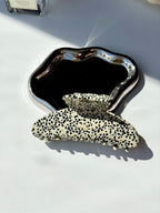 Black & White Spot Claw Clip