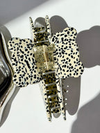 Black & White Spot Claw Clip